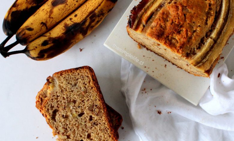 receta banana bread sin azucar