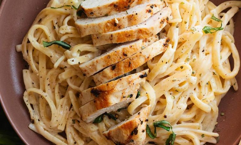 receta pasta alfredo con pollo