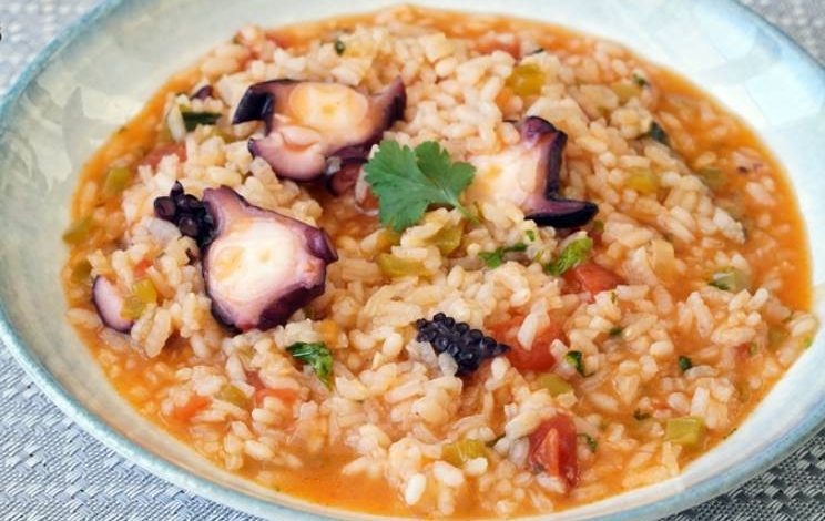 receta arroz con pulpo