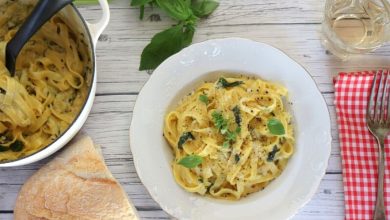 pasta con calabacín receta italiana