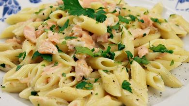 pasta con salmón receta italiana