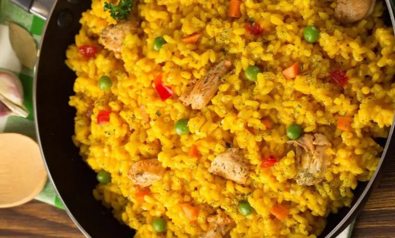 receta de arroz con pollo colombiano