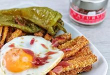 Recetas Huevos con berenjena y calabacín