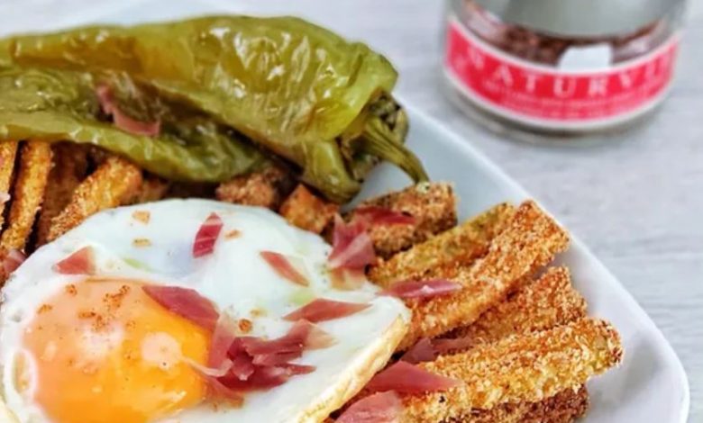 Recetas Huevos con berenjena y calabacín